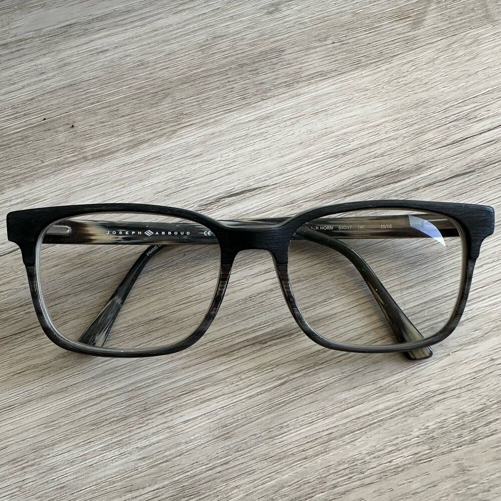 JOSEPH ABBOUD Black Horn Eyeglasses Style JA4071